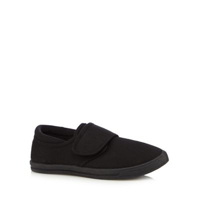 Unisex black school plimsolls